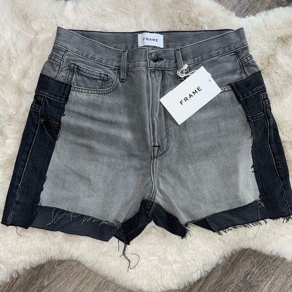 Frame Denim Layered Shorts - Picture 2 of 14